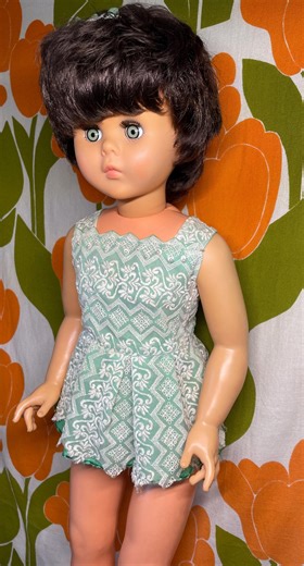 Vintage 1960s Regal Walking Doll — 30” Vinyl Doll, Sleep Eyes, Original Mod MCM Outfit | Personalized Canadian Immigration History, 1967 - Etsy