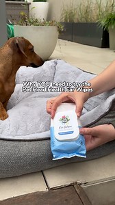Designed to help remove wax build-up,t Head Ear Wipes are an easy, convenient way to keep your dog’s ears clean and healthy 👂💙 Use daily for best results - gently wipe both the inside and outside of the ear with soft, gentle strokes. Remember to use a fresh wipe for each ear. Safe for all dogs over 12 weeks old, these wipes are perfect for your dog’s regular hygiene routine 🐶 | Pet Head