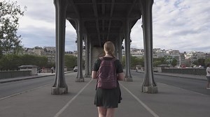 Back View Traveling Woman Backpack Walking Stock Footage Video (100% Royalty-free) 1058284102 | Shutterstock
