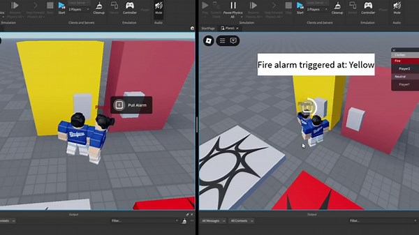 Fire Alarm System Showcase: Location, Lighting, Sounds, Teams | Roblox Studio
