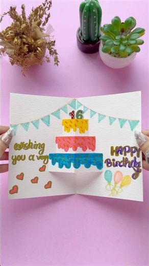 DIY Creative Birthday Card 🎊 | Easy & Beautiful Handmade Idea 💌