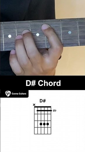How To Play The D# Chord On Guitar - Guvna Guitars