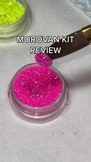 Replying to @💀 reviewing the Morovan acrylic kit #nails #nailstiktok #acrylics #newnails #nailtok #asmr #review