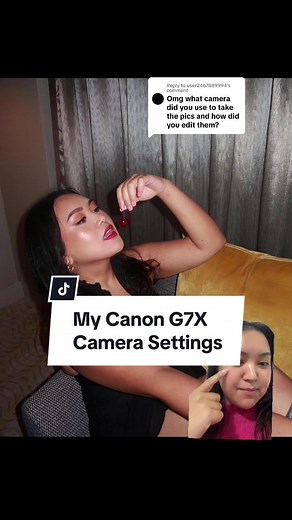 Replying to @user2467889994 My Canon G7X Mark II camera settings!! #canong7x #canong7xmarkii #canong7xsettings
