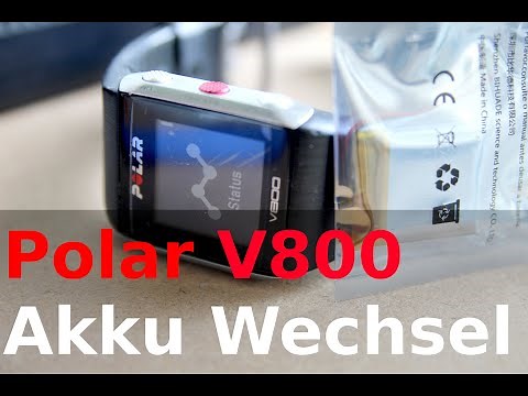 Polar V800 - Changing the battery
