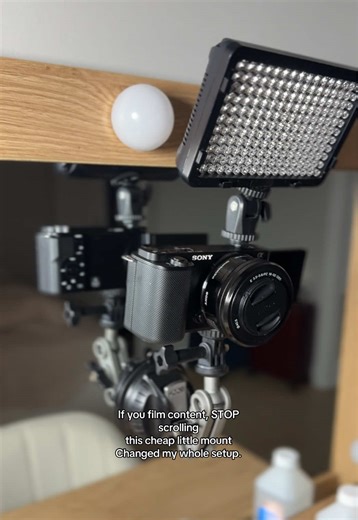 If you film content, STOP scrolling this cheap little mount changed my whole setup. Perfect and cheaper #fyp #contentcreatortips #contentcreation