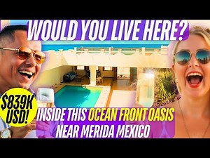 Stunning Oceanfront Home Near MERIDA, Mexico 🌊 | Deluxe Coastal Living | CHELEM