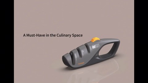 5-Angle Adjustable Knife Sharpener for Kitchen Knives, Scissors & Pocket Knives – Precision 15°-24° Sharpening with Coarse & Fine Slots, Non-Slip Base & Ergonomic Handle, Safe & Easy to Use