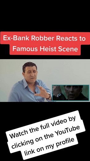 A reaction I did to the movie Heat on my YouTube channel! Make sure to head over to the full video by clicking the link on my profile to see me give my expertise and judge whether this scene was authentic or not! #fy #fyp #fypage #stephengillen #alpacino #heat #robertdeniro #valkilmer #bankrobber #heist #bankrobbery #gangster #exgangster #armedrobbery #armedrobber