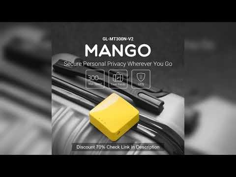 GL.iNet GL MT300N/V2 Mango Wireless Mini Portable VPN Travel Router Mobile Hotspot in Pocket WiFi Re
