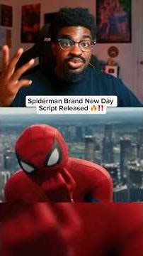 #spidermanbrandnewday Script Was Released And Revealed New Details 🔥