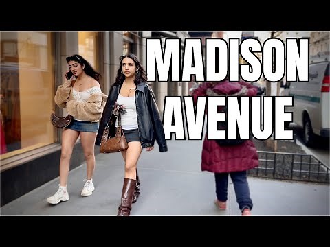 NEW YORK CITY Walking Tour [4K] - MADISON AVENUE