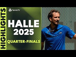 Zverev Takes On Cobolli; Medvedev & Bublik Also In Action | Halle 2025 Quarter-Final Highlights