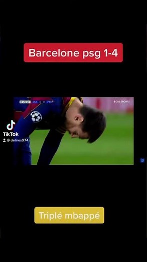 Barcelone PSG 1-4 resumé