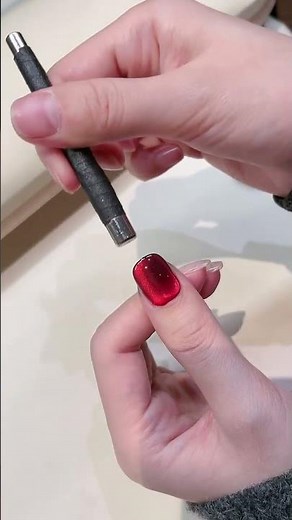 Mystic Red & Black Matte Gradient Nail Art Tutorial