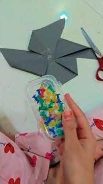how to make your own pinwheel with simple materials 🤩