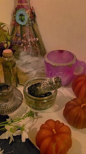 ✨ Just a little evening altar ritual to release the day and recharge my spirit. Here’s to a peaceful night and a fresh start tomorrow. 🌙✨ #witch #witches #ritual #magic #eveningvibes #selfcare #woodlandmoonvibes | Woodland Moon Vibes