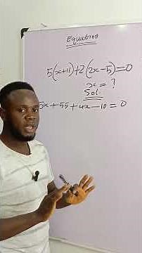 How to solve equation with brackets #mathas #algebra