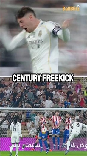How Valverde Scored a 40-Yard Free Kick and Single-Handedly Saved Madrid.☠️😳