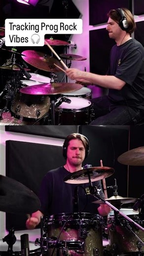 ✅Another remote session done. Progressive rock vibes today #drums #drumrecording