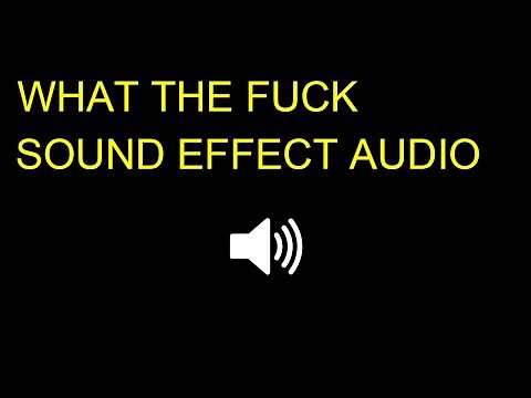 WHAT THE FUCK (Sound Effect Audio)