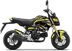 MC MOTOPARTS Decal Graphics Sticker Fairing Kit Set Compatible with Grom 125 2021 2022 2023 MSX 125 21 22 (Yellow Wavey)