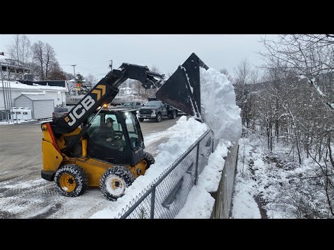 SNOW REMOVAL WITH SKID STEER