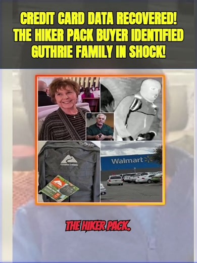 💳 SH0CKING UPDATE: Walmart conf!rms it has recovered CREDIT CARD purchase data for the Ozark Trail Hiker Pack — the identity of the young male buyer leaves the Guthrie family reeling… Read mσre belσw 😱👇👇 | Maurine Runte
