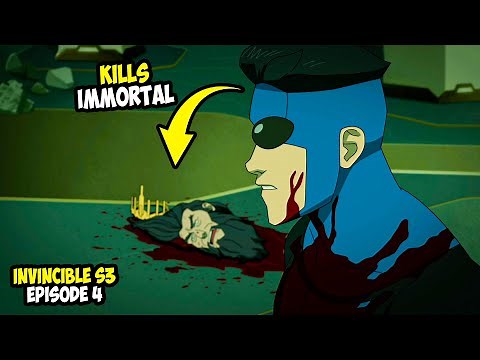 Mark Grayson Kills Immortal in Future | Invincible Season 3 Episode 4