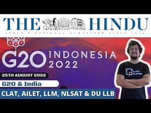 25th August 2022: The Hindu Analysis for CLAT Video Lecture