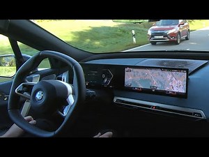 BMW iX: Driver Assistant Professional real-life test on highway and country roads :: [1001cars]