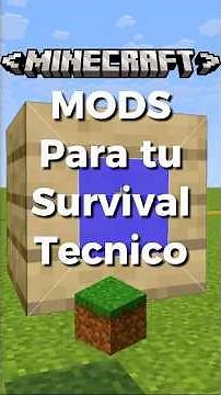 Mods Para Tu Survival Técnico #minecraft