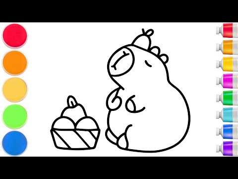 How to Draw a Cute Capybara | Easy Step by Step Tutorial