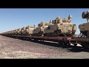 Unusual BNSF Train! All Military Cargo