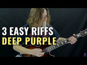 How to Play 3 Fun & EASY Guitar Riffs By Deep Purple