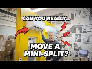 How we move a mini-split quickly and easily with zero leaks and zero worry to a different location