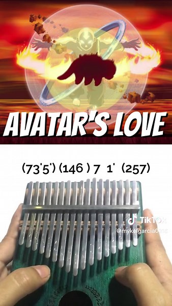 Avatar's Love (kalimba tutorial) #avatarslove #thelastairbender #legendofaang #appa #aang #kalimba