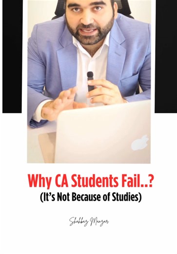 Most CA Students Fail Not because of Studies #icap #ca #charteredaccountant #fyp