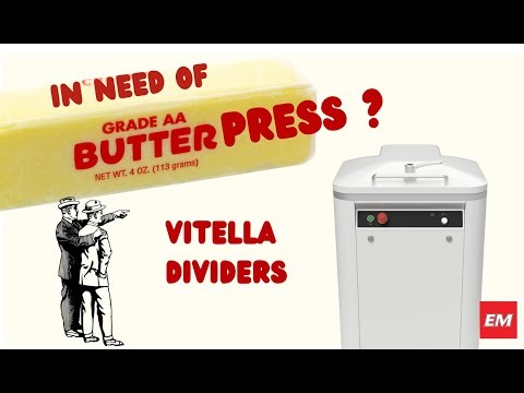 Butter press for laminated dough