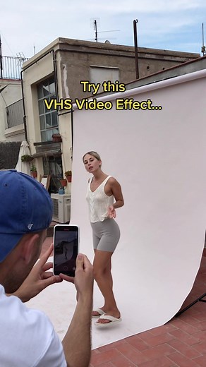 Create a realistic VHS look 📹 #vhs #camcorder #fy #fyp #foryou #photography #videoeffect #video #effect #edit #videoideas #mobilevideography