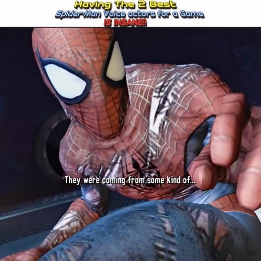 Having the 2 Best Spider-Man Voice actors in a Game is a HUGE Flex!