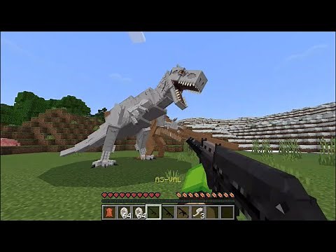 Dinosaur Hunter mod in Minecraft