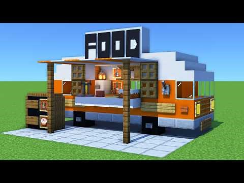 How to Build a Food Truck in Minecraft! 🛻🍔 [Easy Tutorial]