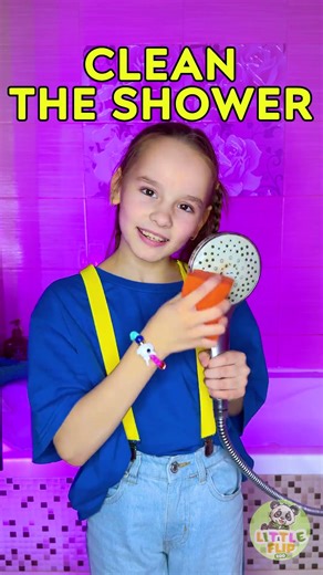 Helper Time! 🧹 Clean The Bathroom With Me! 🚽✨ Fun! #LittleHelper