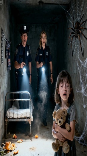 The girl cried and told the police: "Please save me! I don't want to sleep in the basement anymore." The police quickly arrived, they were shocked when they saw the truth... “Please save me! I don’t want to sleep in the basement anymore!” The terrified voice of a young girl echoed through the small police station in suburban Ohio. Officer Daniel Harris froze mid-step. The girl—barefoot, trembling, her clothes torn—clutched a small stuffed bear against her chest. Her name was Emily Carter, and sh