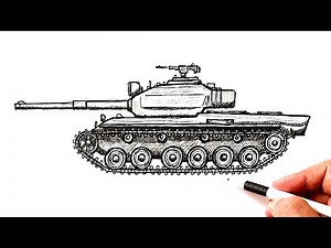 How to draw a Tank | Drawing Tutorial | Taurus Art