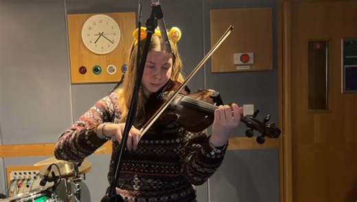 This is a flavour of what Ami Grains, Young Fiddler of the Year, played for us in the studio moments ago 🎻 | BBC Radio Shetland