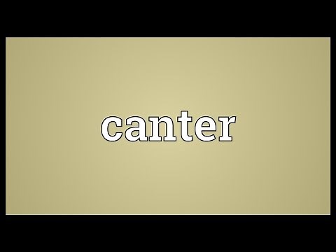 Canter Meaning