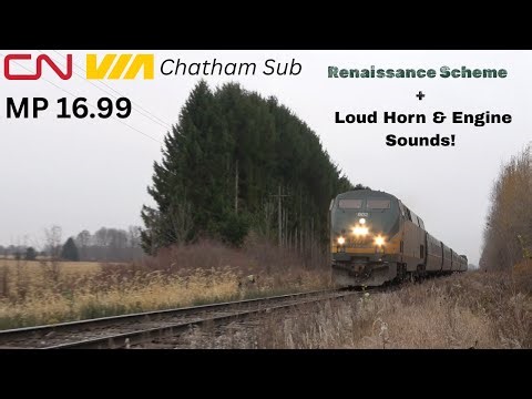 VIA 902 with the Renassaince Scheme on the Chatham Sub + Loud Horn & Engine Sounds | 11-15-2025