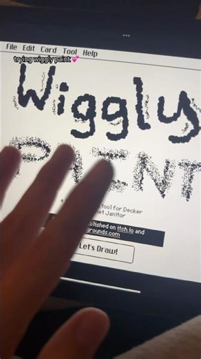 wiggle wiggle 💕 #art #sketch #drawing #digitalart #wigglypaint #cute #aesthetic #shorts